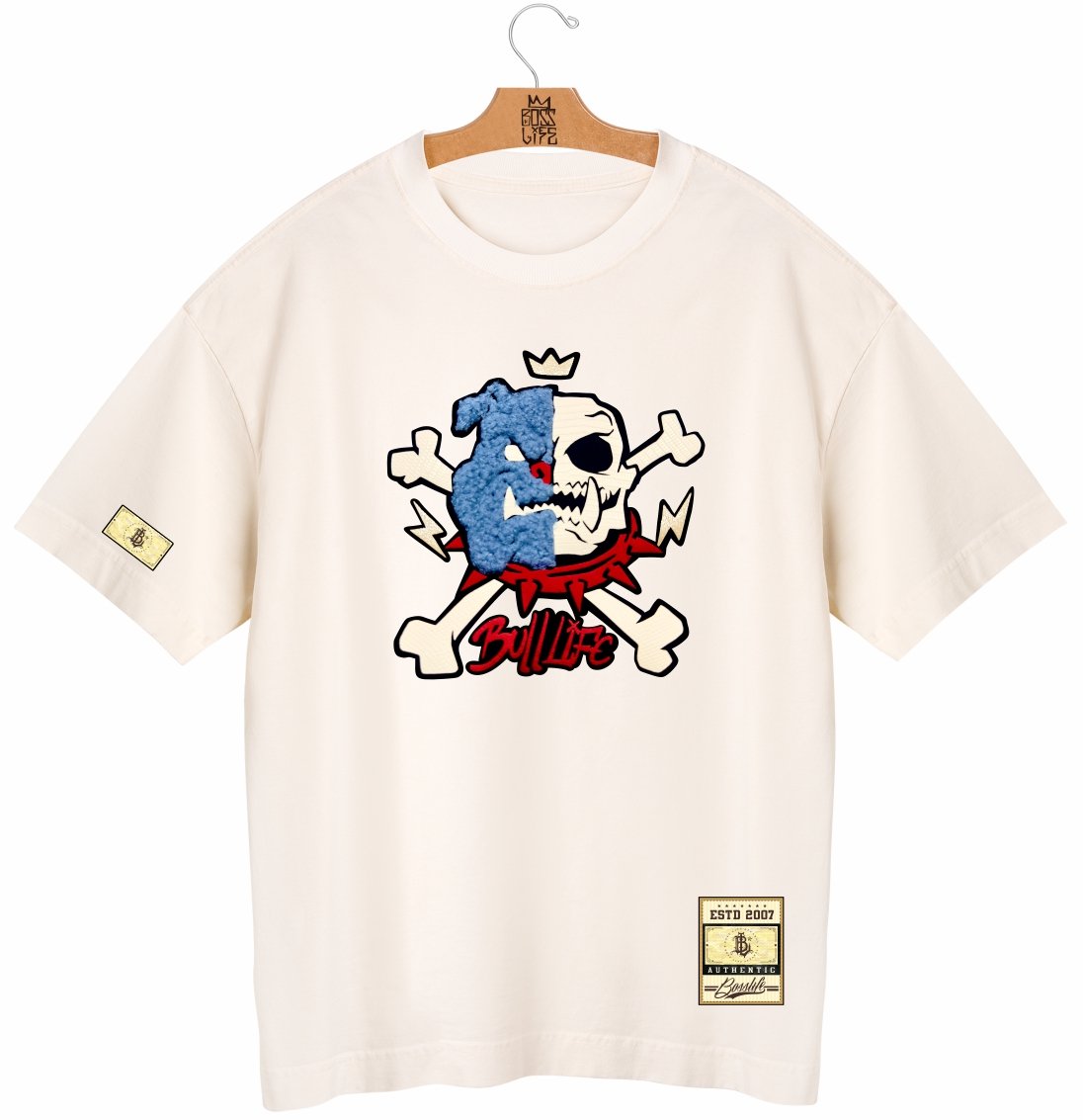 Camiseta Oversized BL Touch Face Skull