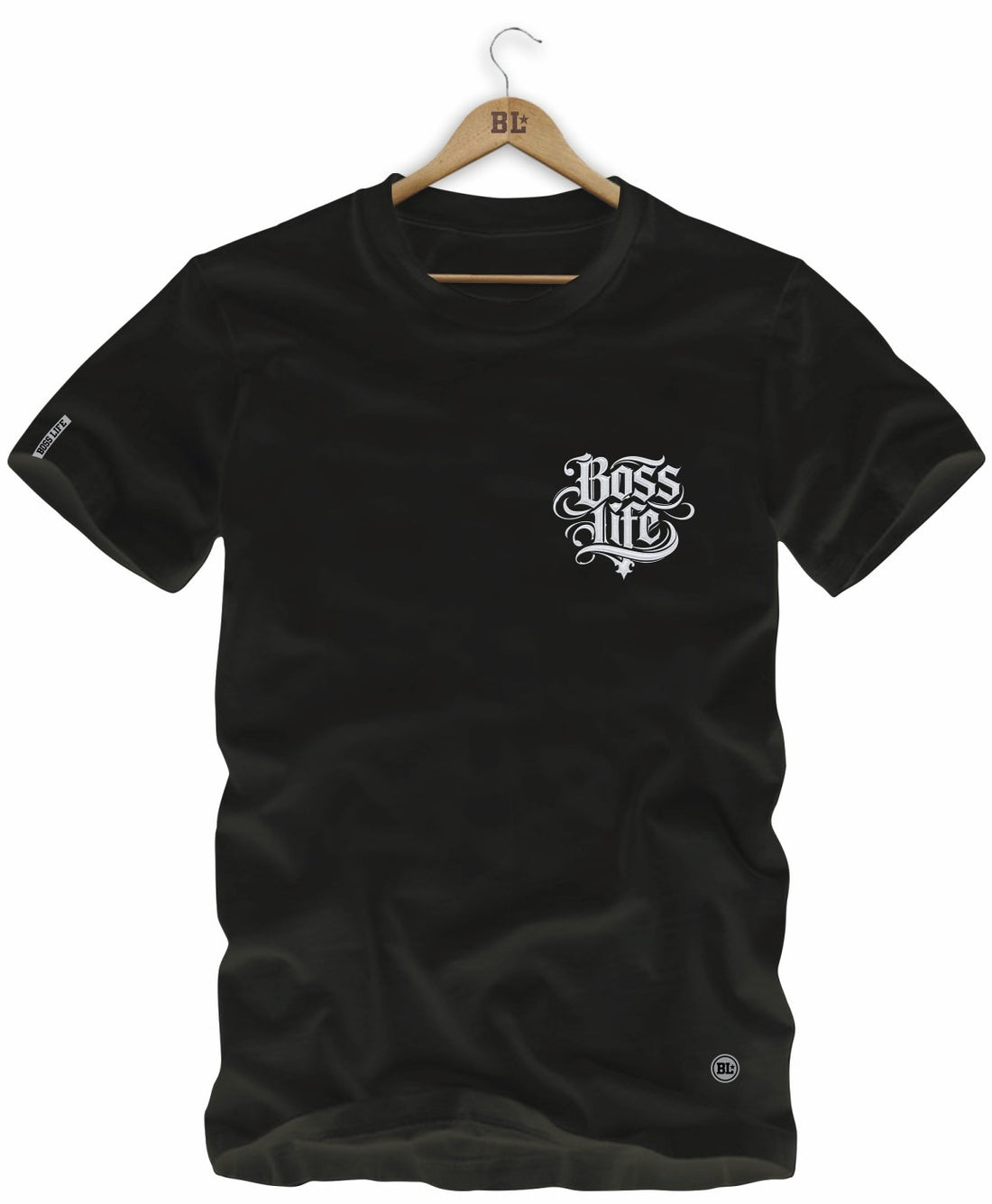 Camiseta Boss Life Signature Bold 3 Frente e Costas