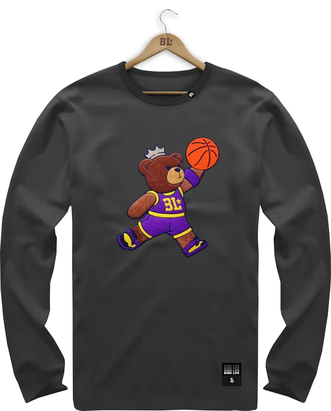 Camiseta Manga Longa Teddy Basket