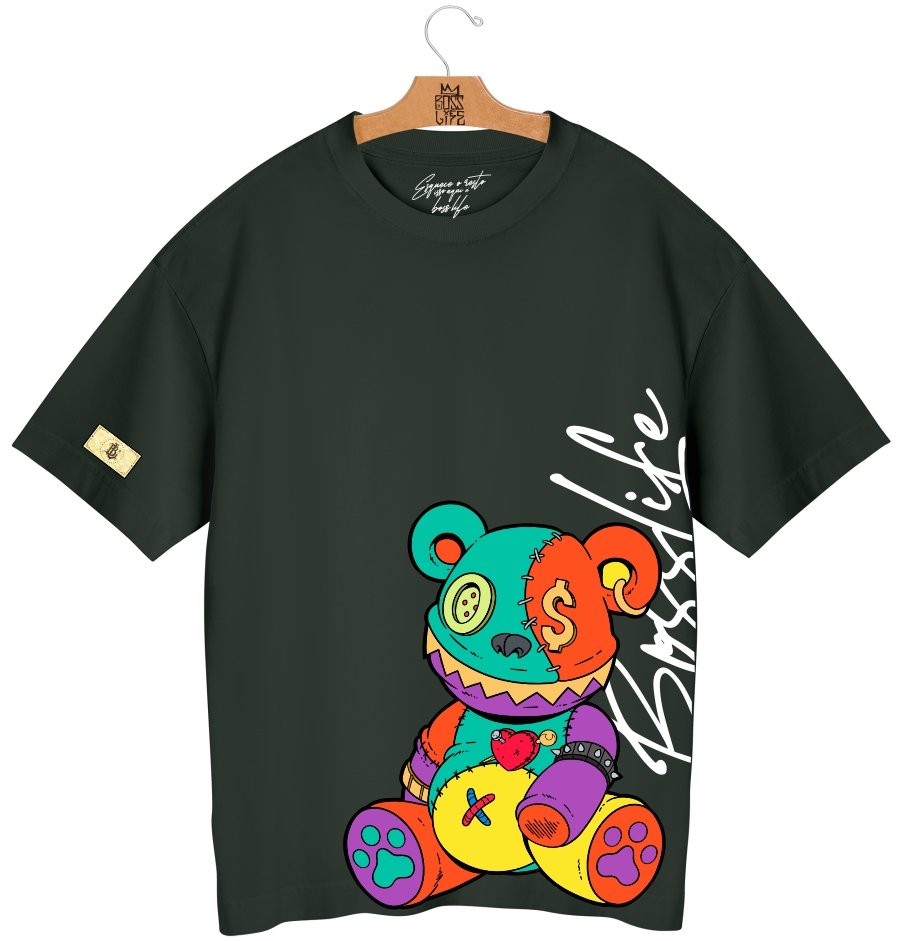 Camiseta Oversized Bear Bl Retail