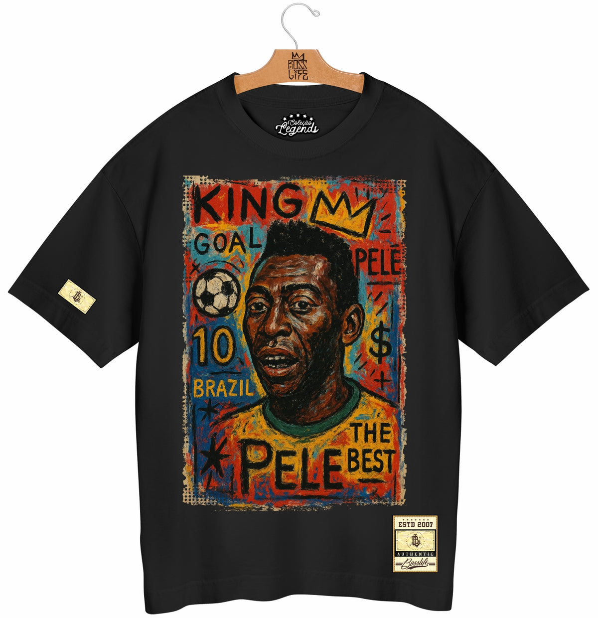 Camiseta Oversized Legends Rei Pelé