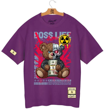 Camiseta Oversized Boss Life Teddy Cyber 3
