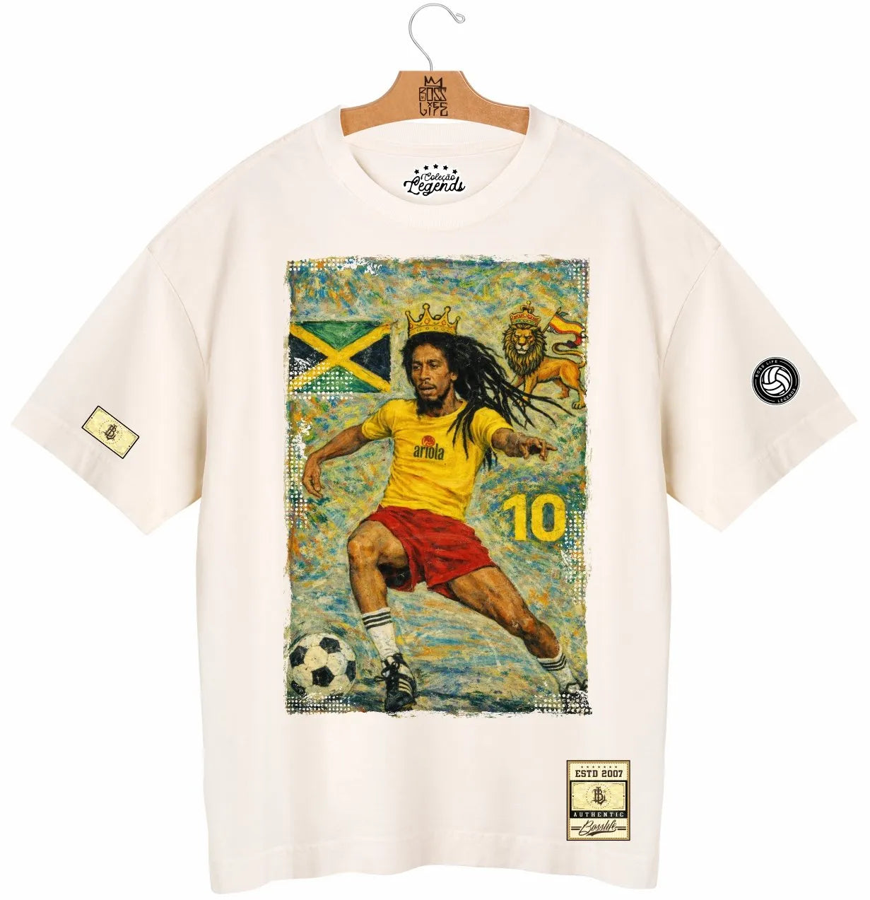 Camiseta Oversized Legends Bob Rei