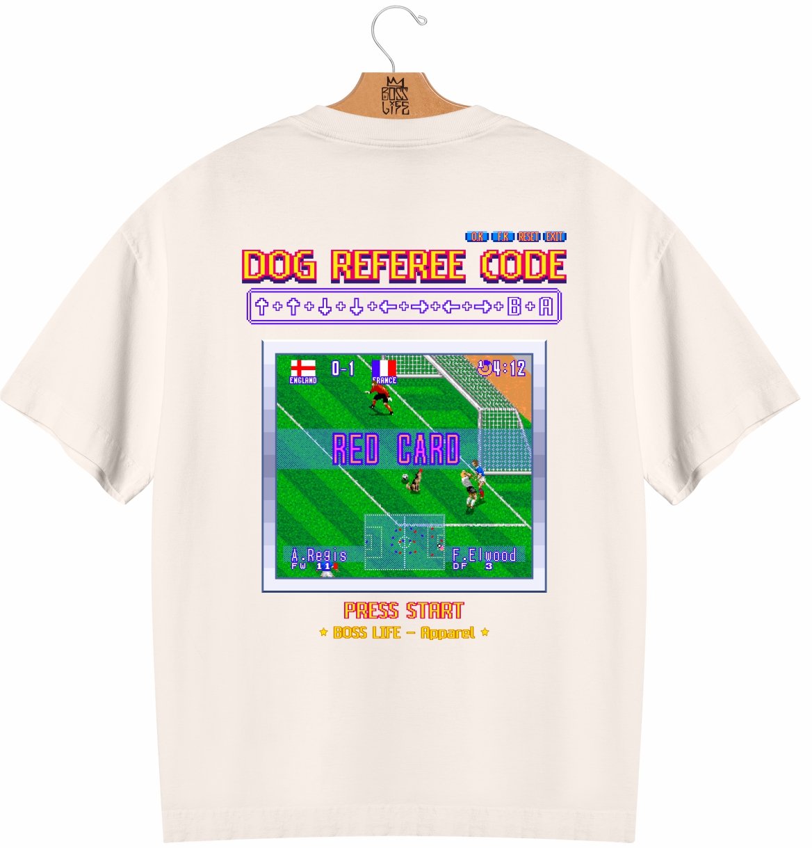 Camiseta Oversized Legends Juiz Cachorro Frente e Costas