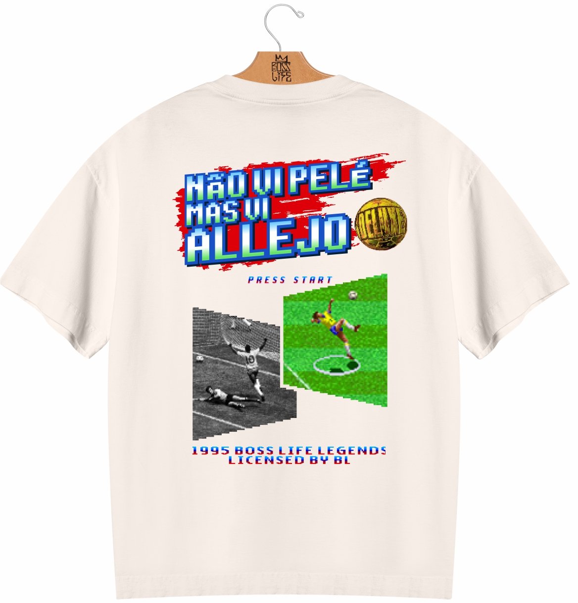 Camiseta Oversized Legends Não Vi Pele Frente e Costas