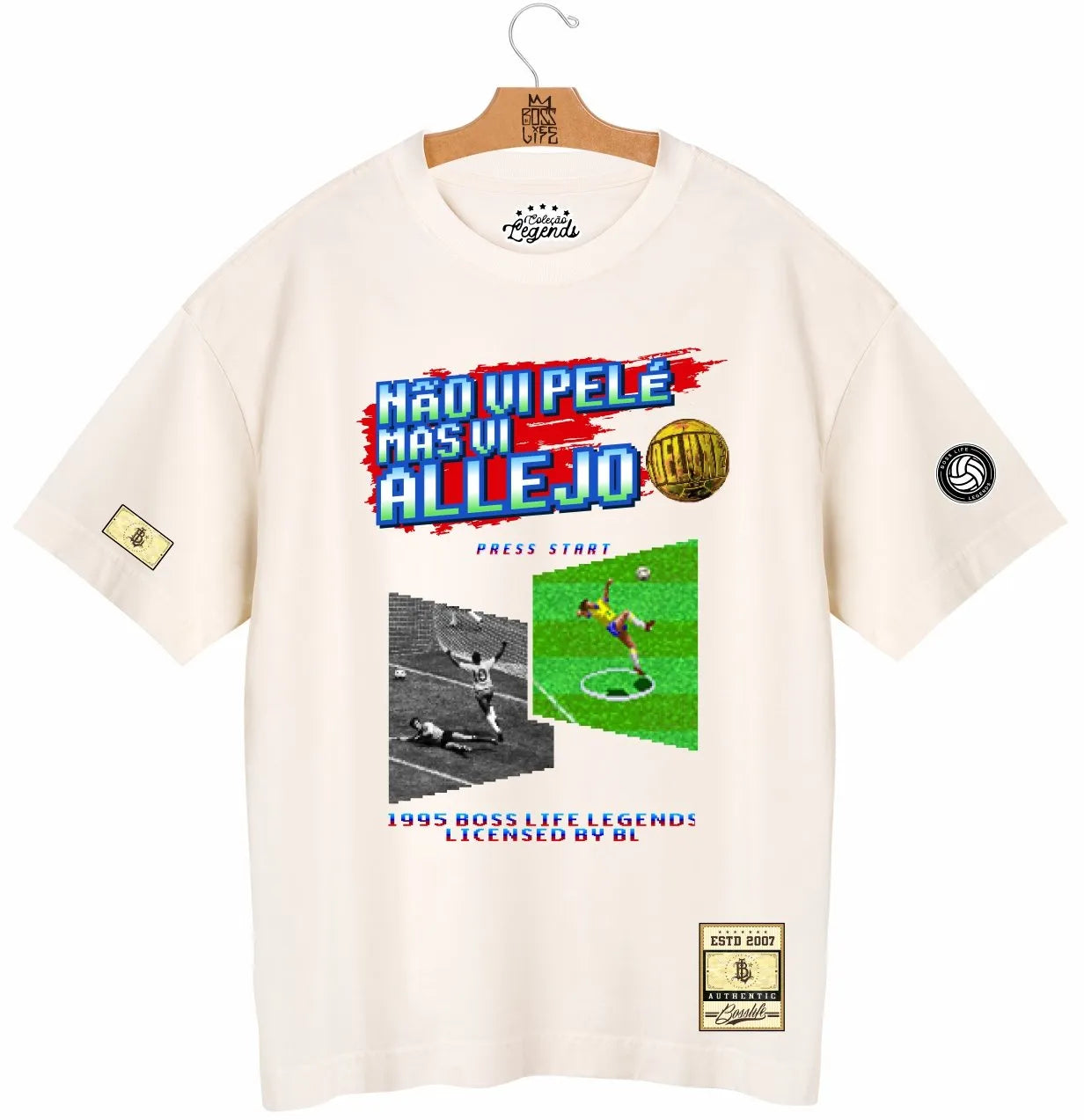 Camiseta Oversized Legends Não Vi Pele