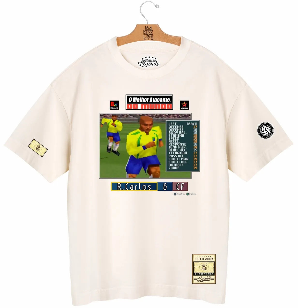 Camiseta Oversized Legends R. Carlos