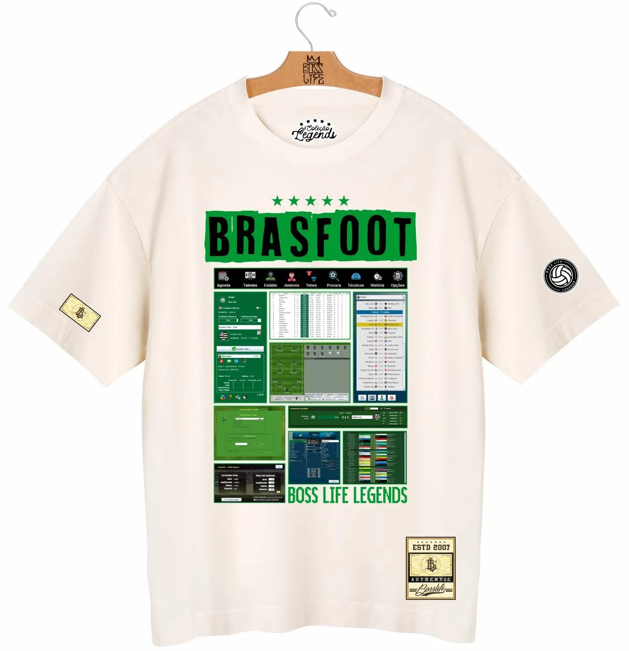 Camiseta Oversized Legends Brasfoot Manager