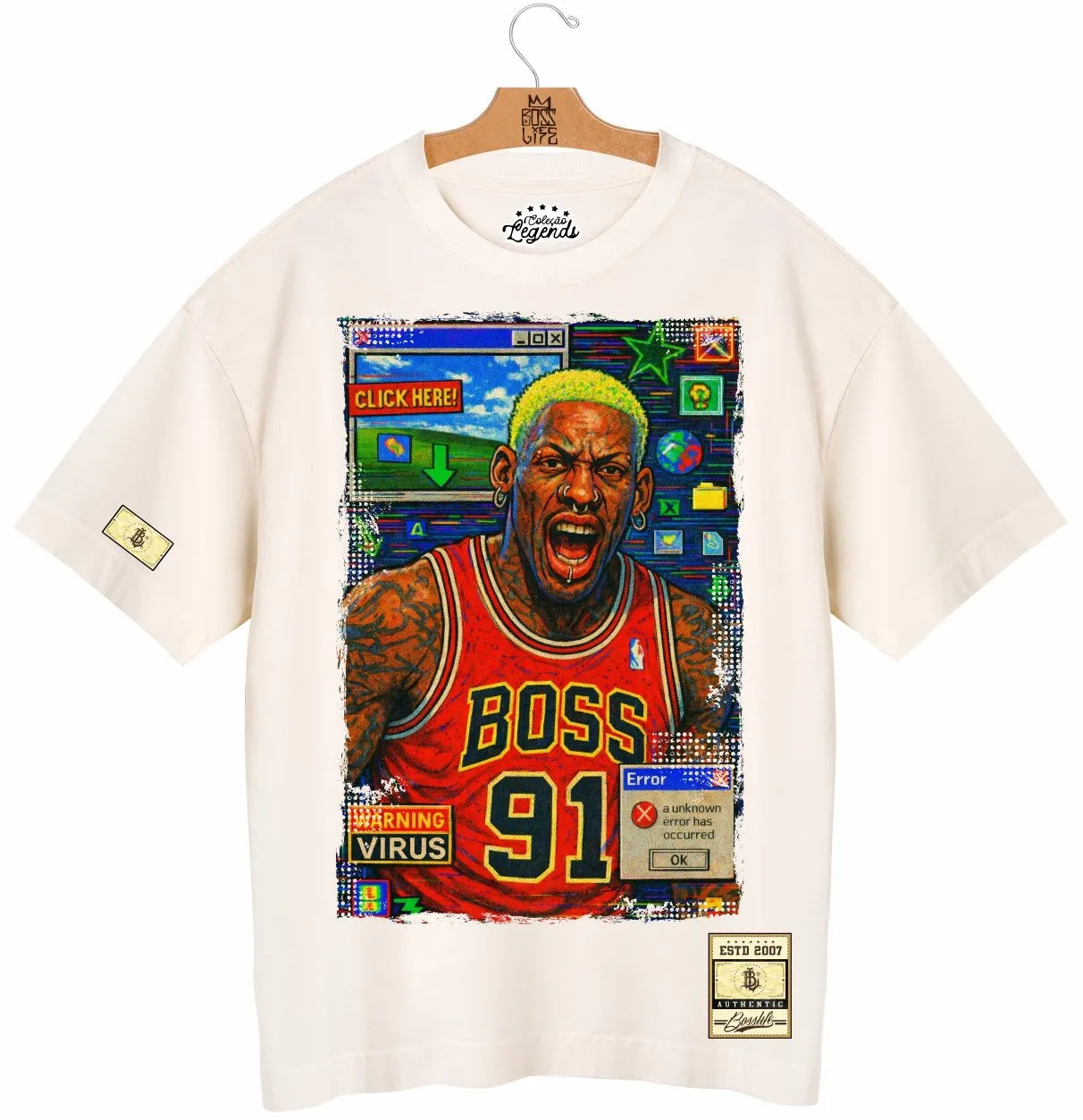 Camiseta Oversized Legends The Worm