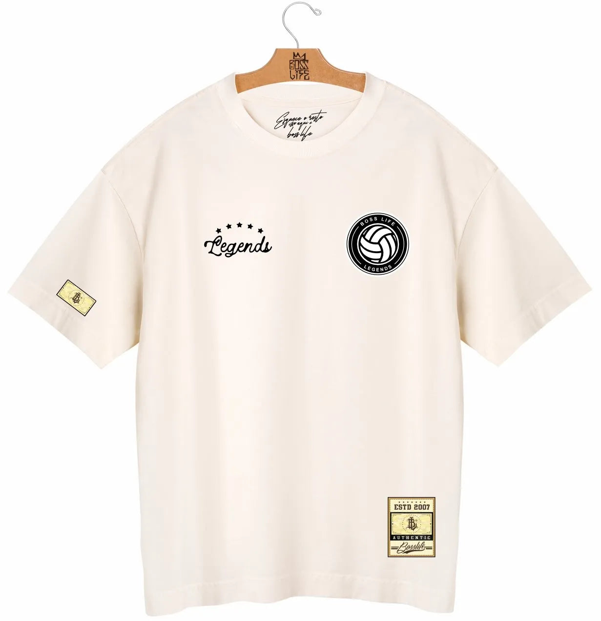 Camiseta Oversized Legends Brasil 94 Frente e Costas
