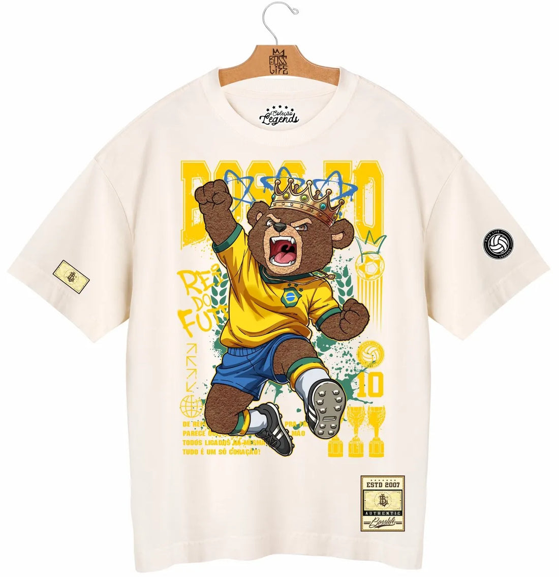 Camiseta Oversized Legends Rei do Futebol