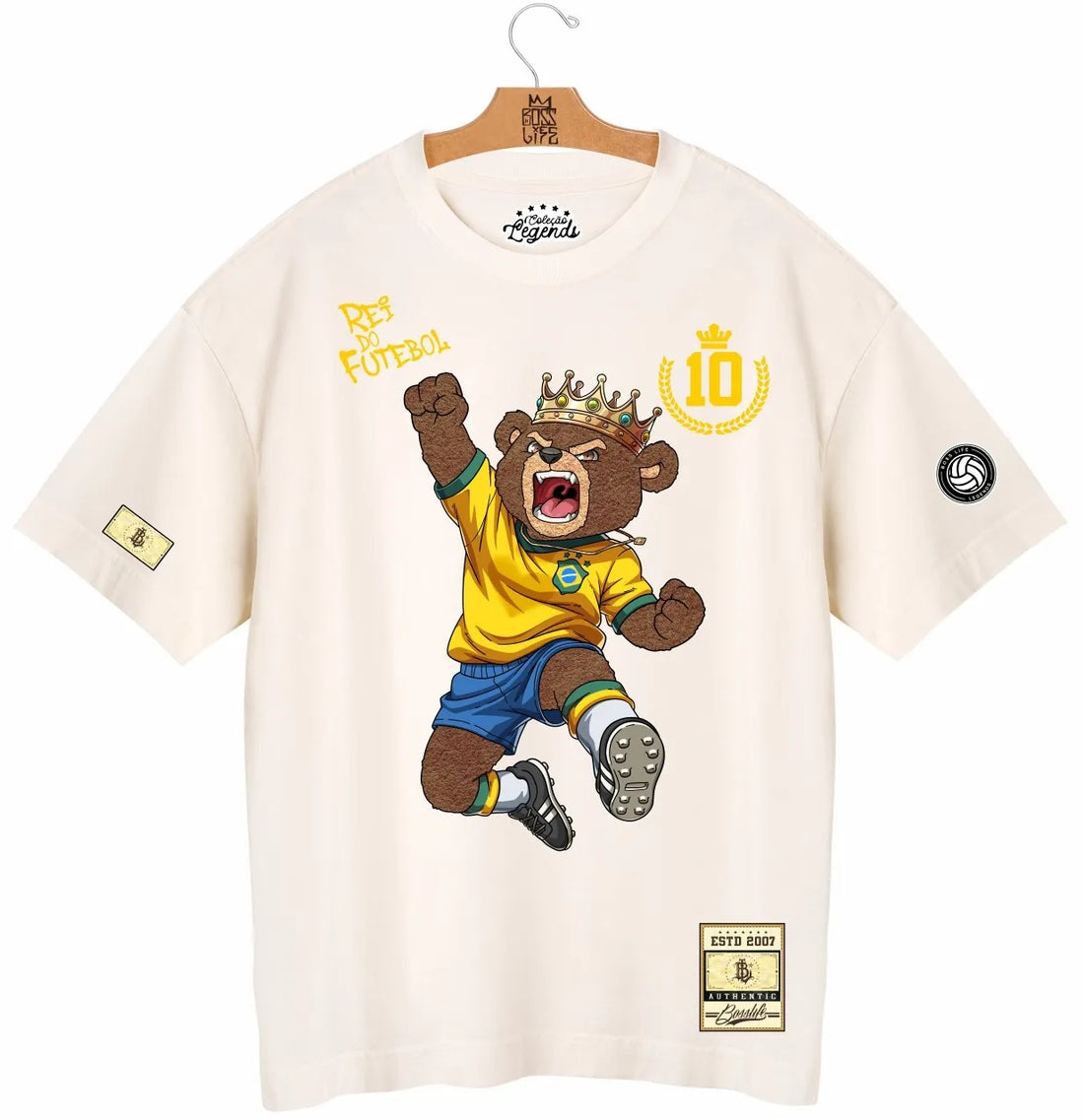 Camiseta Oversized Legends Rei do Futebol 2