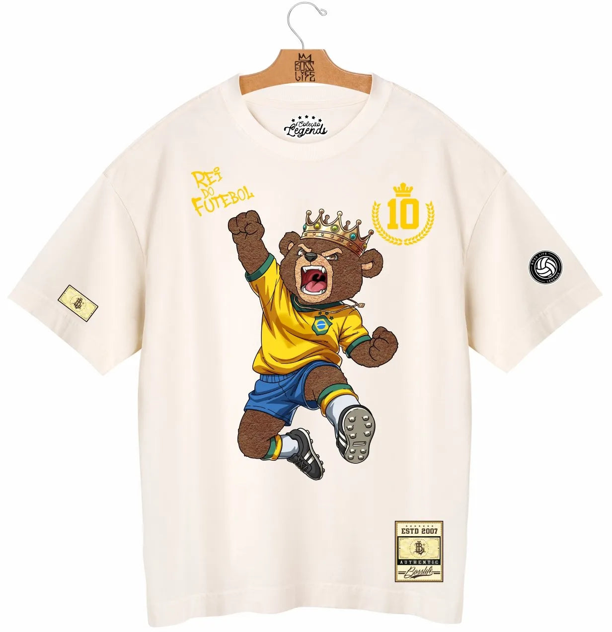 Camiseta Oversized Legends Rei do Futebol 2