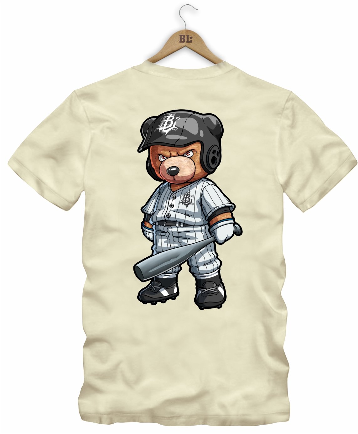 Camiseta Baseball Bear 2 Frente e Costas
