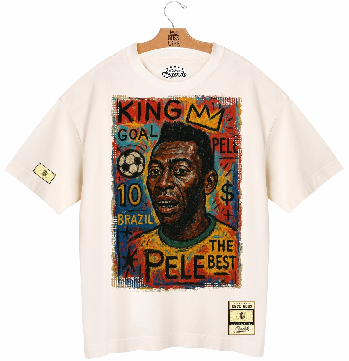 Camiseta Oversized Legends Rei Pelé