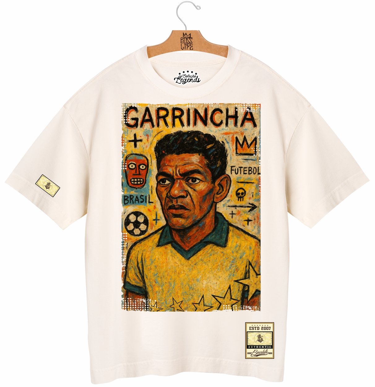 Camiseta Oversized Legends Garrincha