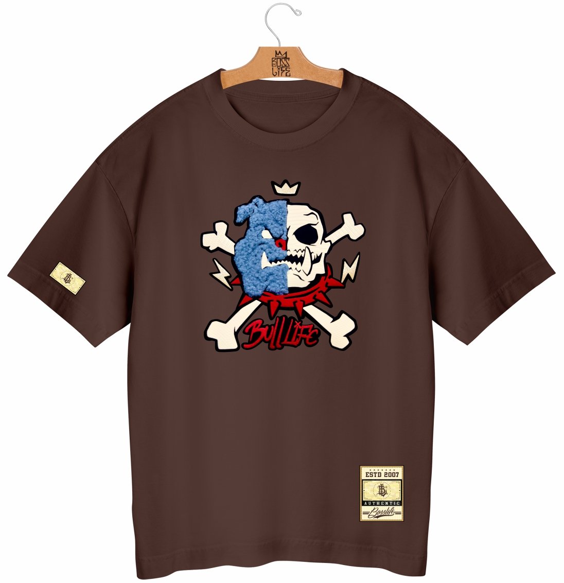 Camiseta Oversized BL Touch Face Skull
