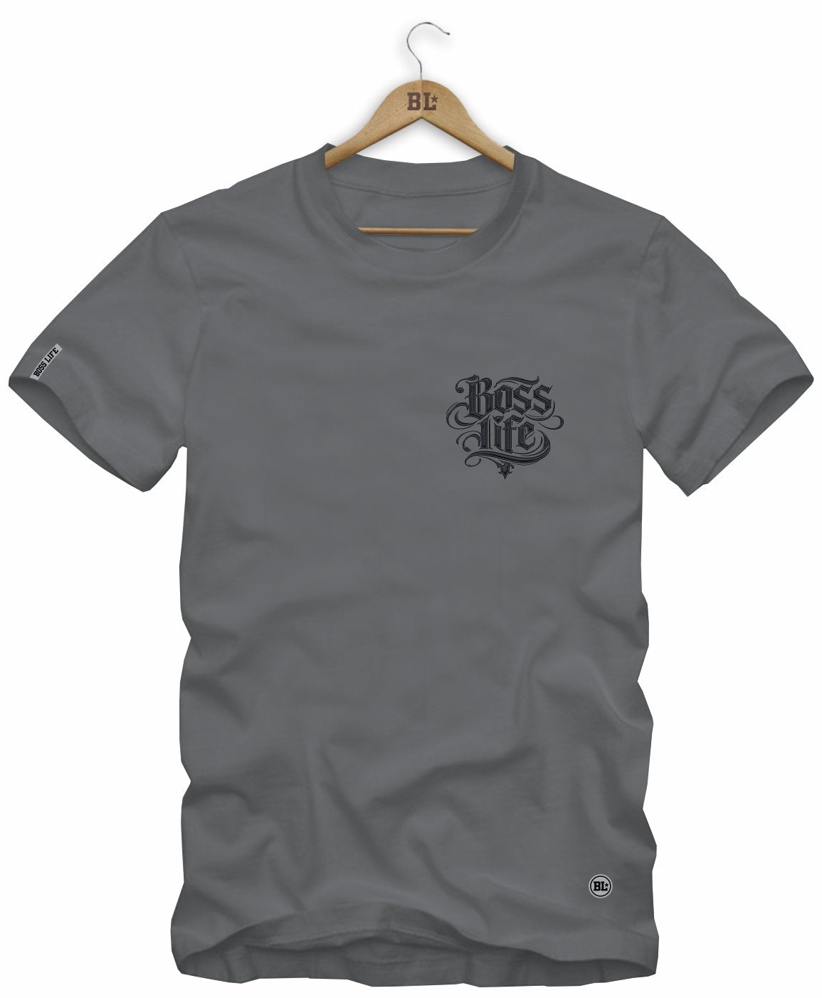 Camiseta Boss Life Signature Bold 3 Frente e Costas