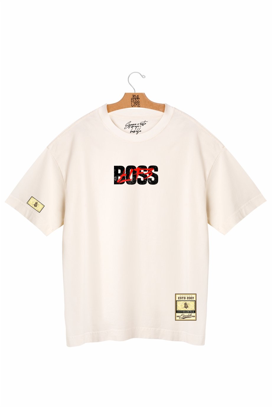 Camiseta Oversized Boss Moves Frente e Costas