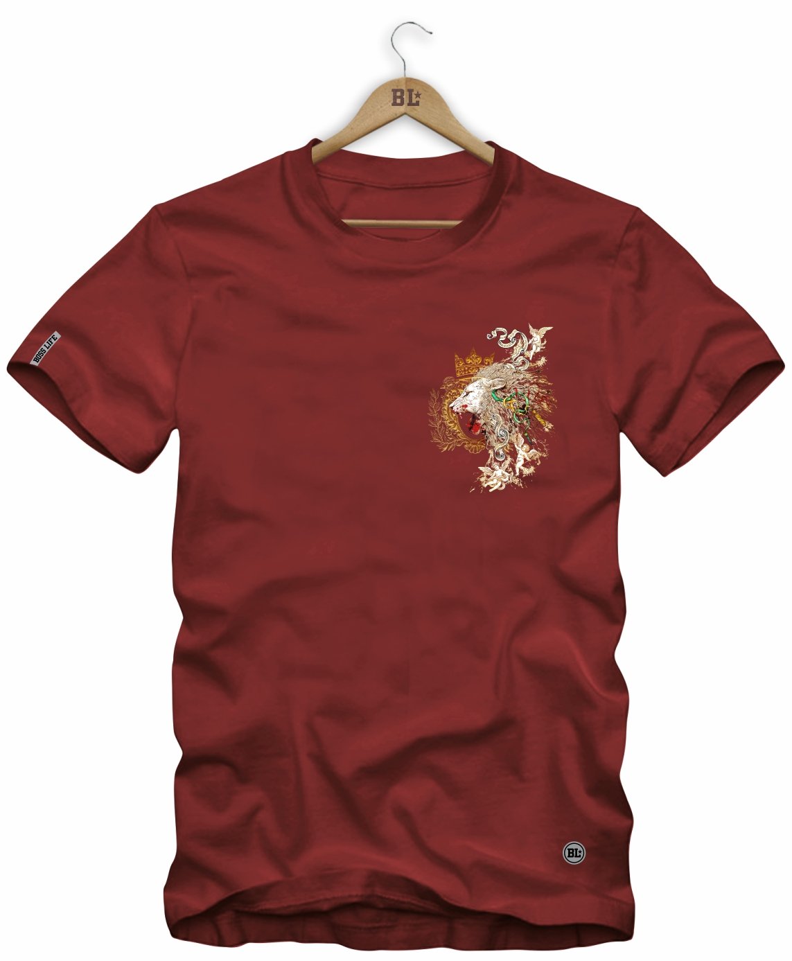 Camiseta Boss Life Golden Roar Frente e Costas