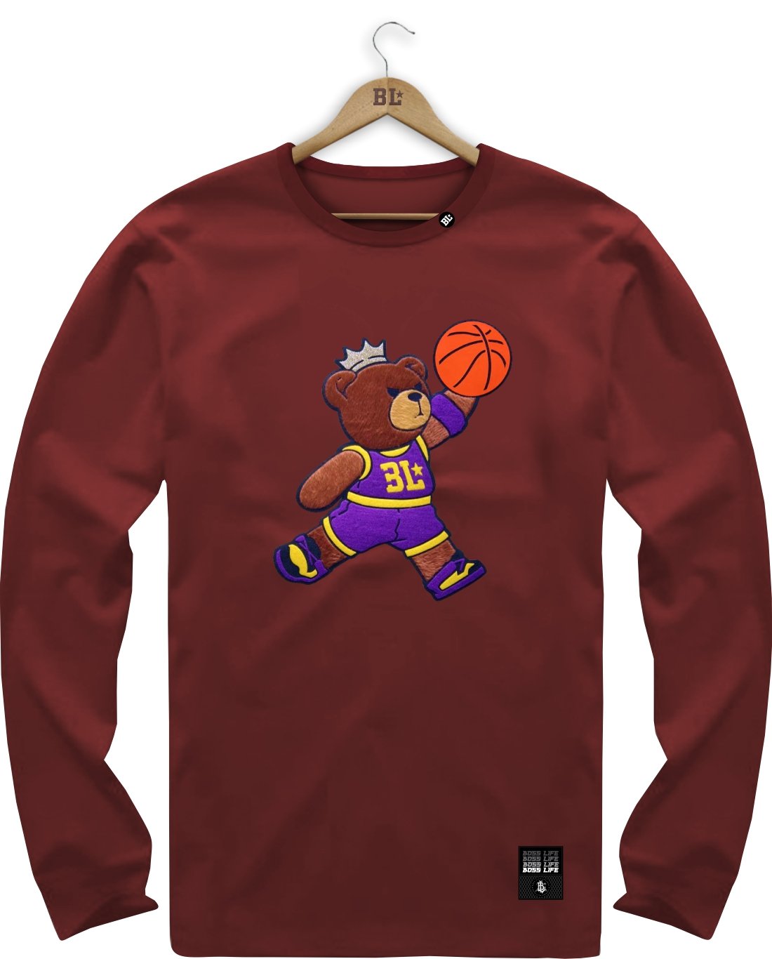 Camiseta Manga Longa Teddy Basket