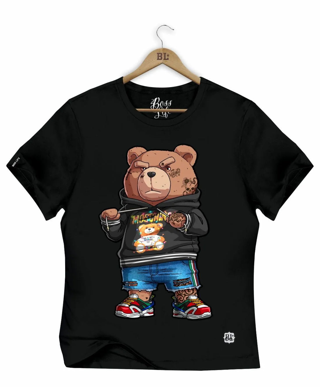 Camiseta Baby Look Bear Streetwear