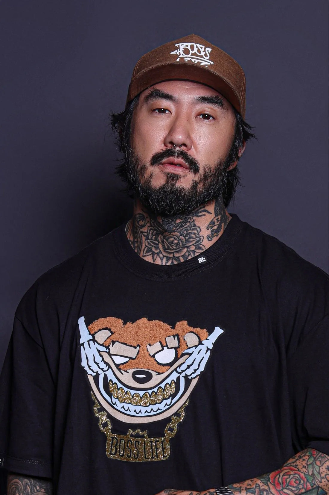 Camiseta Touch Bear Bl Skull Hands