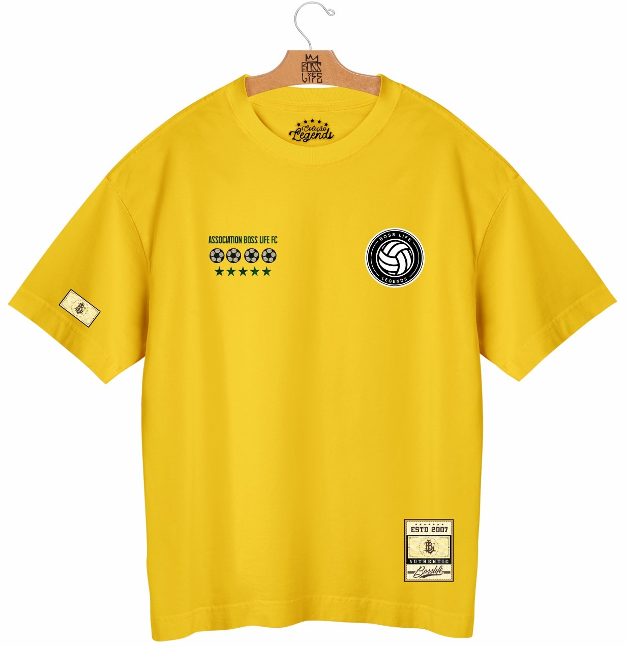 Camiseta Oversized Legends Card Del Piero  Frente e Costas