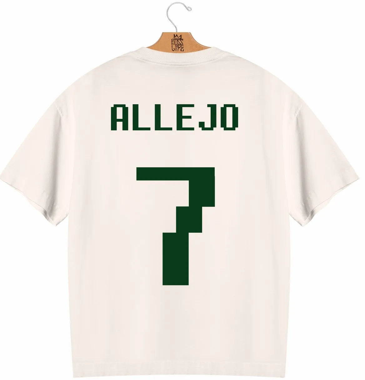 Camiseta Oversized Legends Allejo Icone Frente e Costas