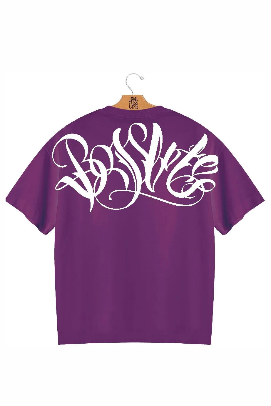 Camiseta Oversized Boss Signature Frente e Costas