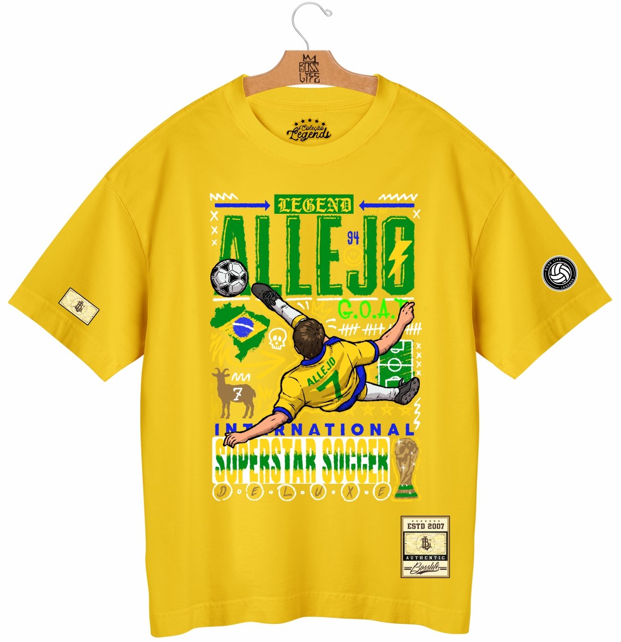 Camiseta Oversized Legends Superstar Soccer