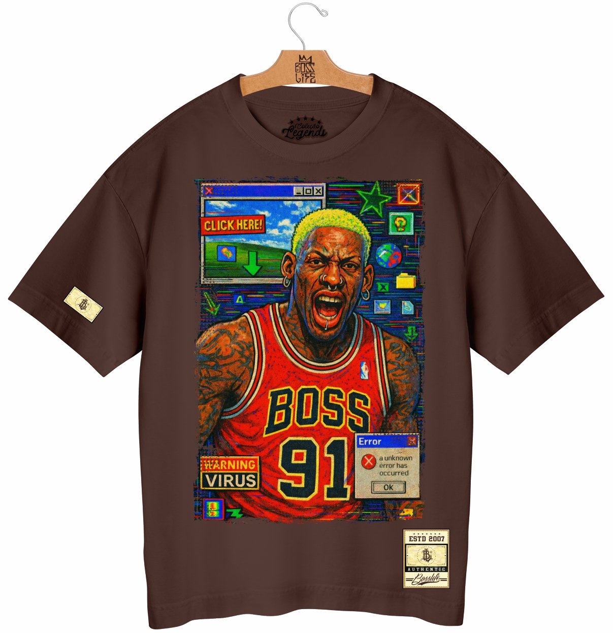 Camiseta Oversized Legends The Worm