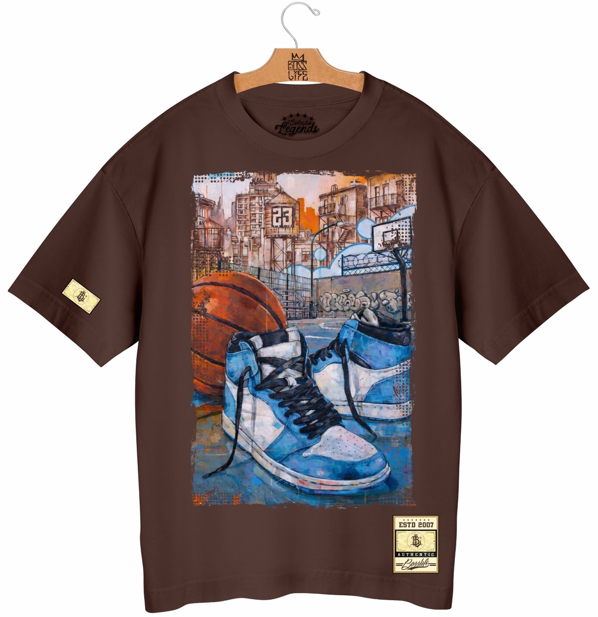 Camiseta Oversized Legends Street Basket