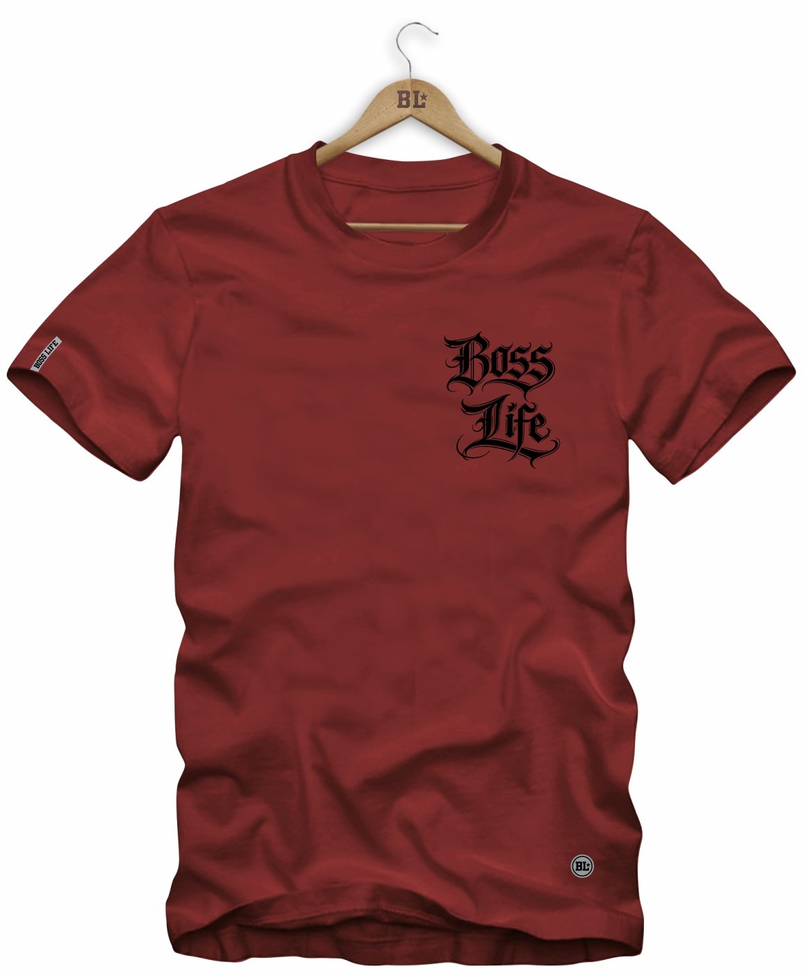 Camiseta Boss Life Signature Core 2 Frente e Costas