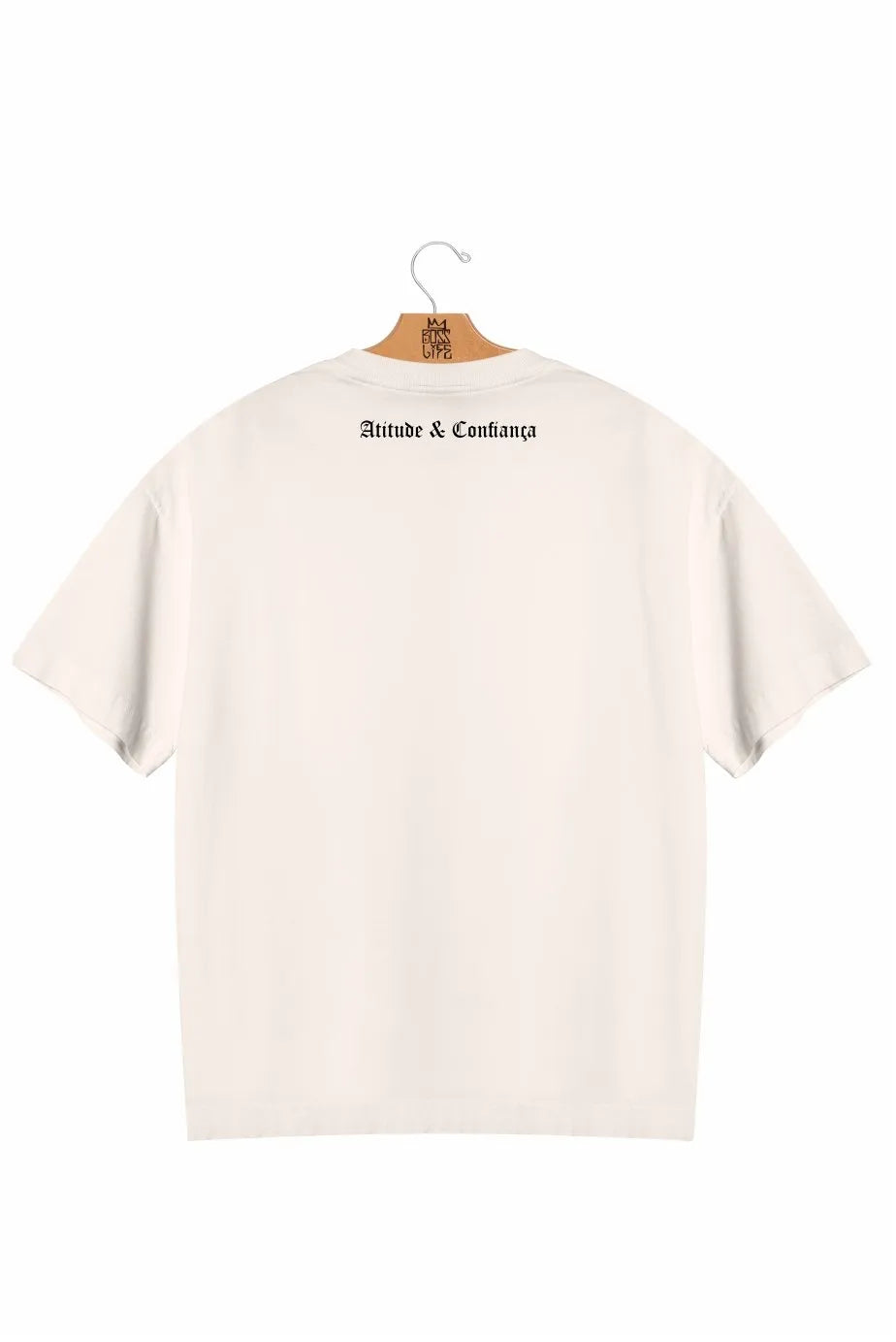 Camiseta Oversized Graffiti Boss Frente e Costas