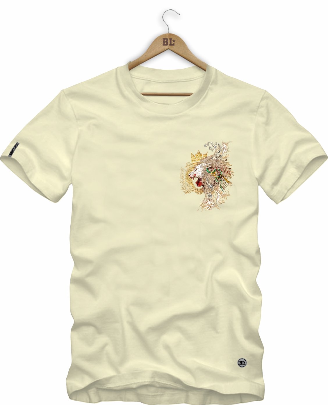 Camiseta Boss Life Golden Roar Frente e Costas