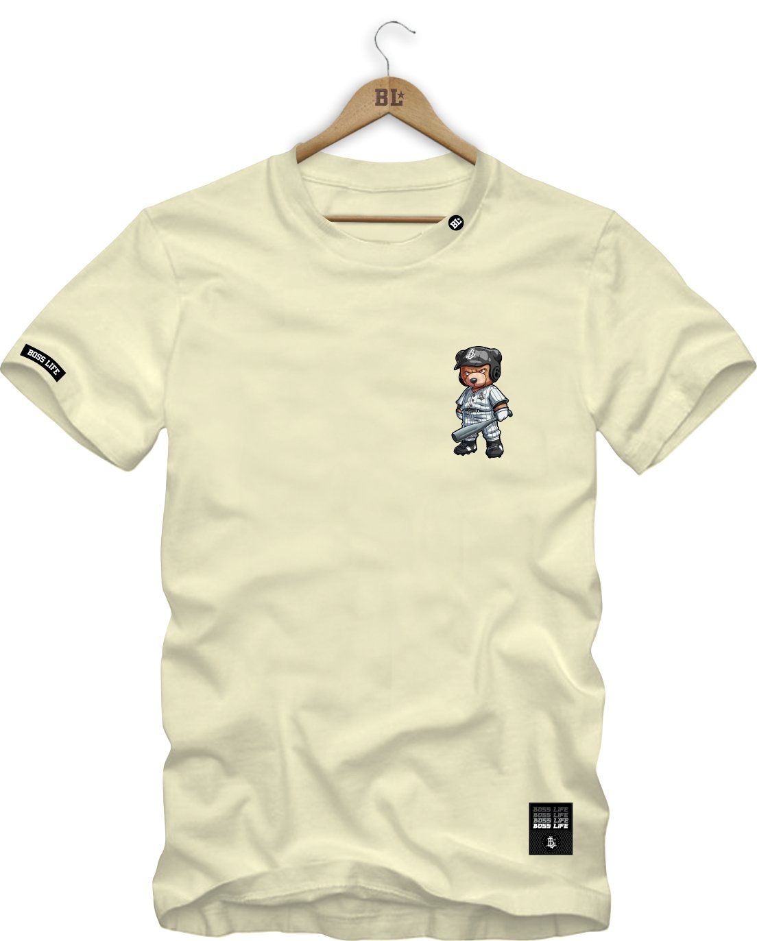 Camiseta Baseball Bear 2 Frente e Costas