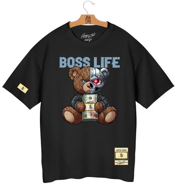 Camiseta Oversized Boss Life Teddy Cyber