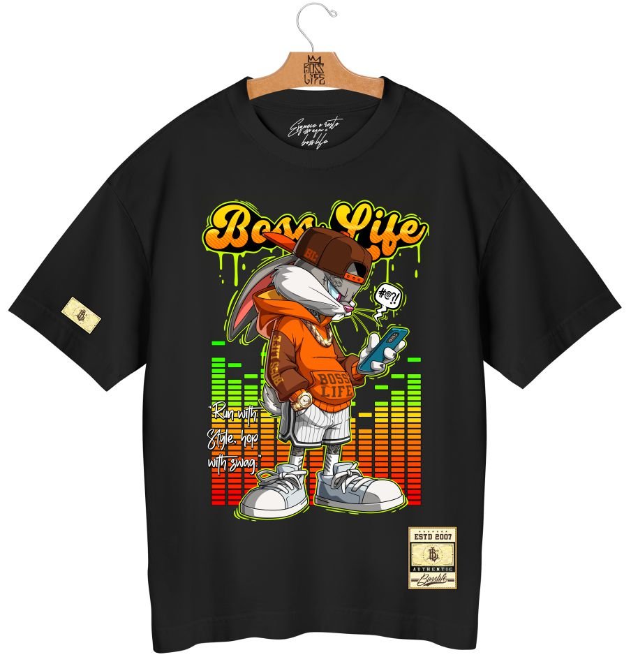 Camiseta Oversized Boss Life Bunny 2