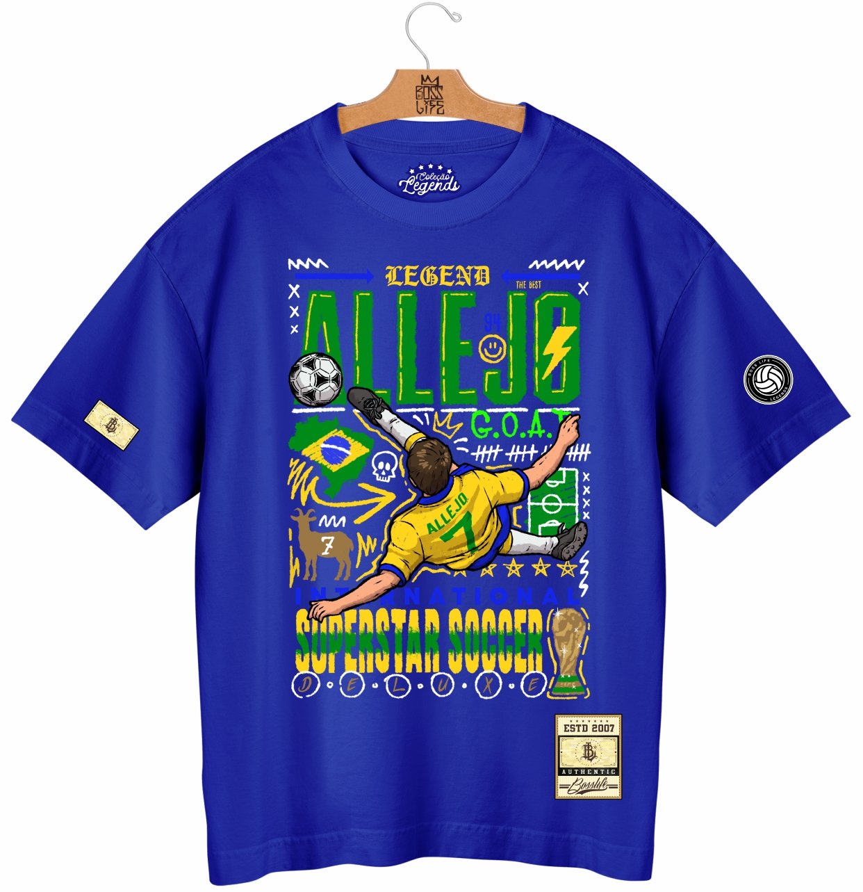 Camiseta Oversized Legends Superstar Soccer