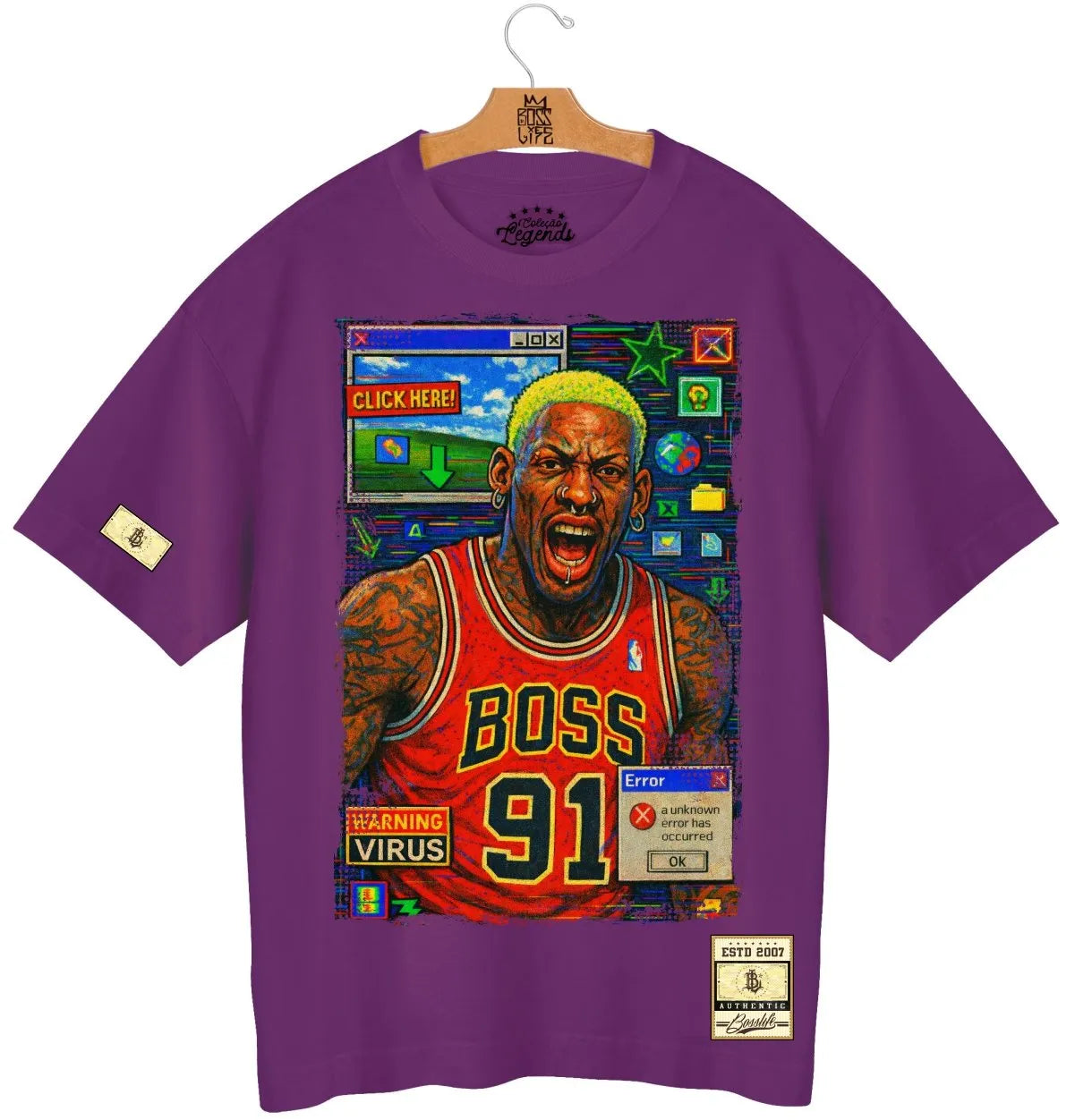 Camiseta Oversized Legends The Worm