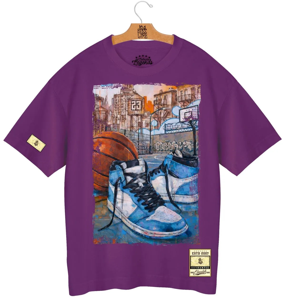 Camiseta Oversized Legends Street Basket