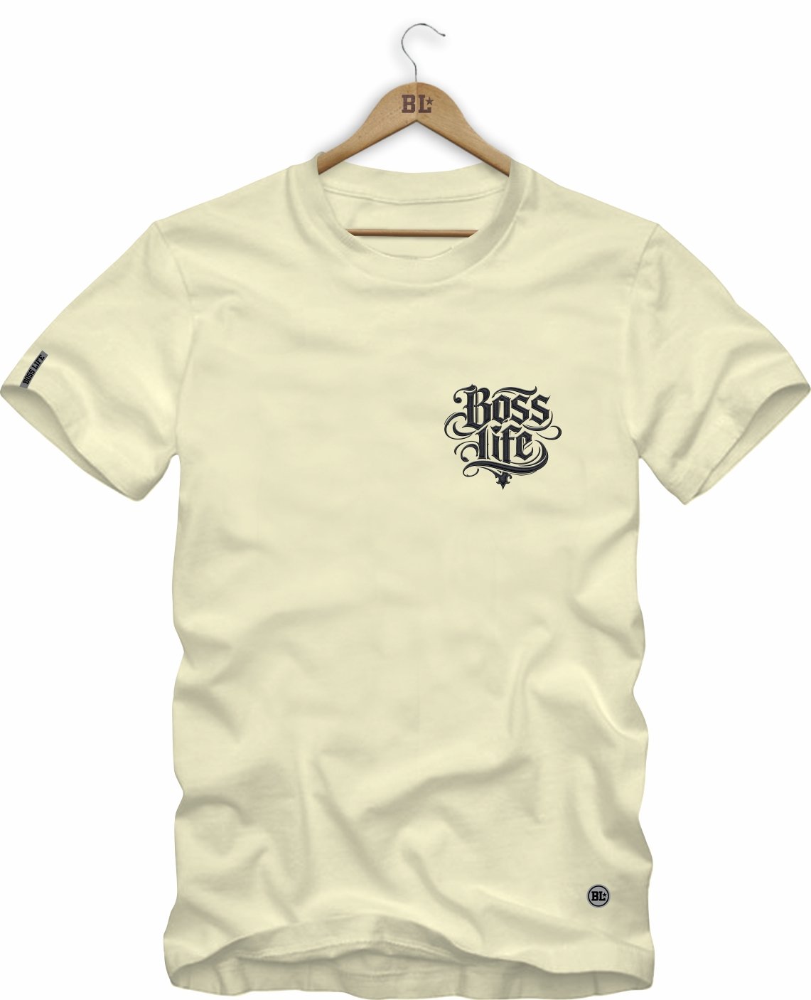 Camiseta Boss Life Signature Bold 3 Frente e Costas