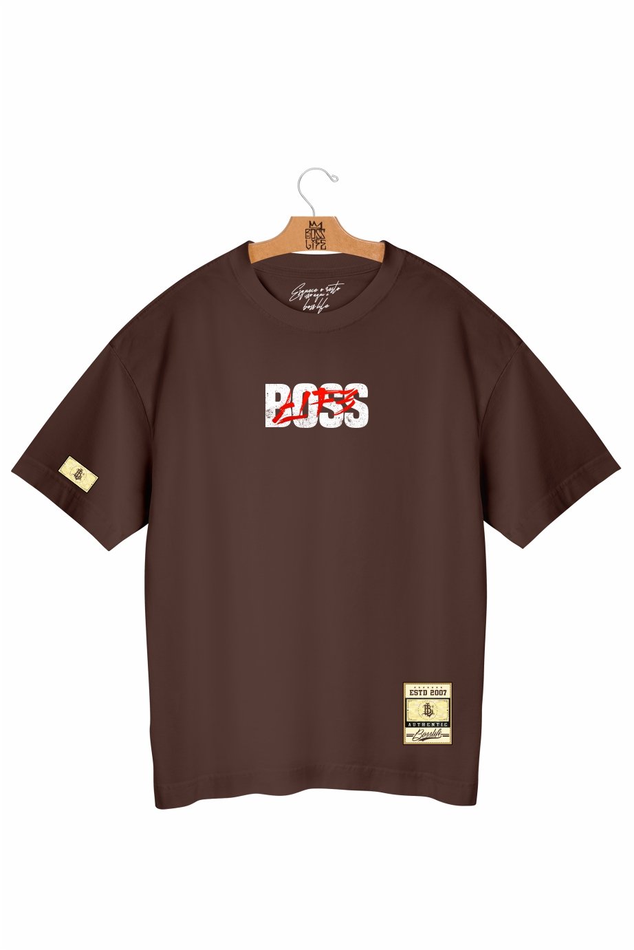 Camiseta Oversized Boss Moves Frente e Costas