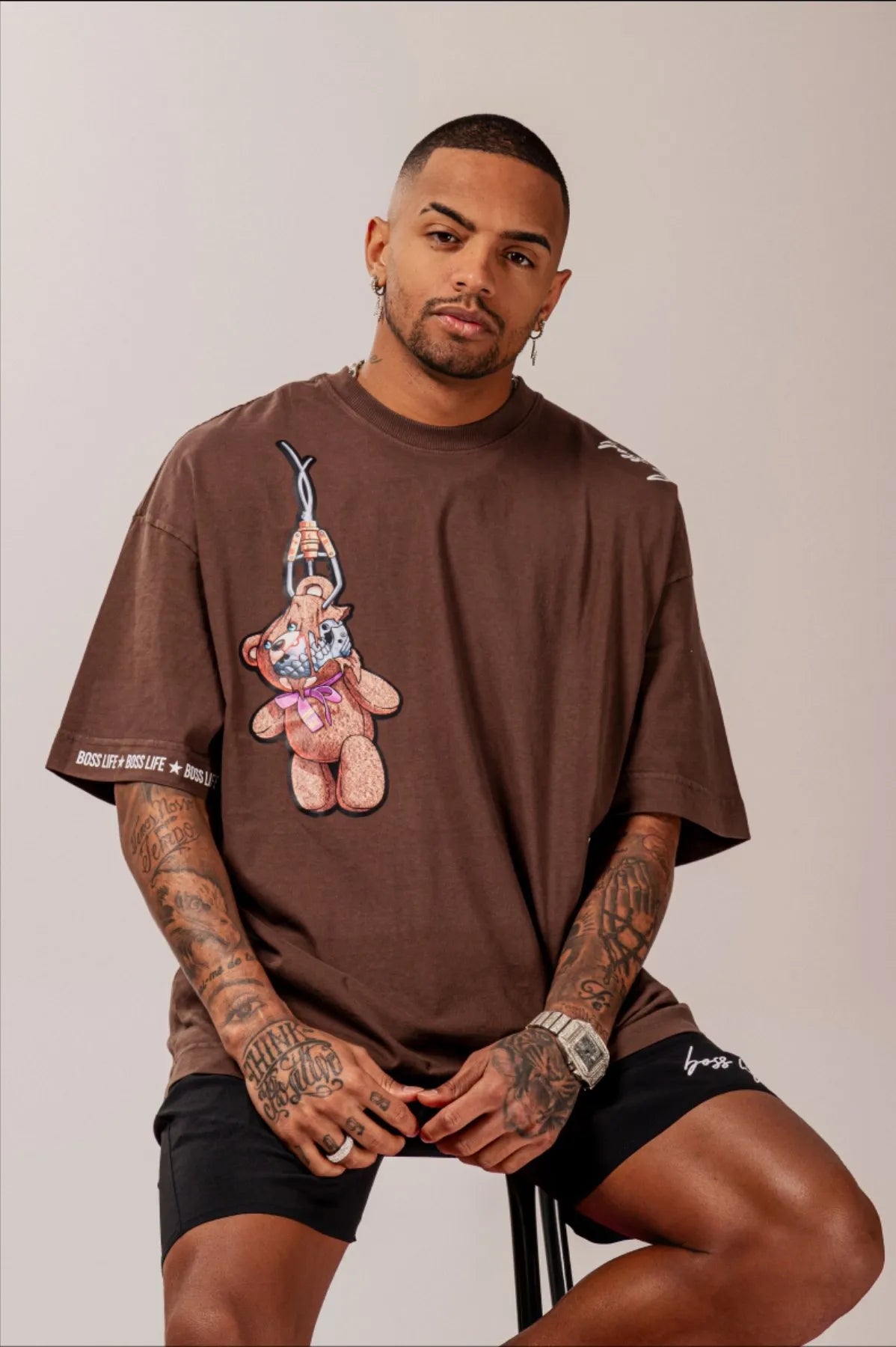 Camiseta Oversized Bl Machine Bear