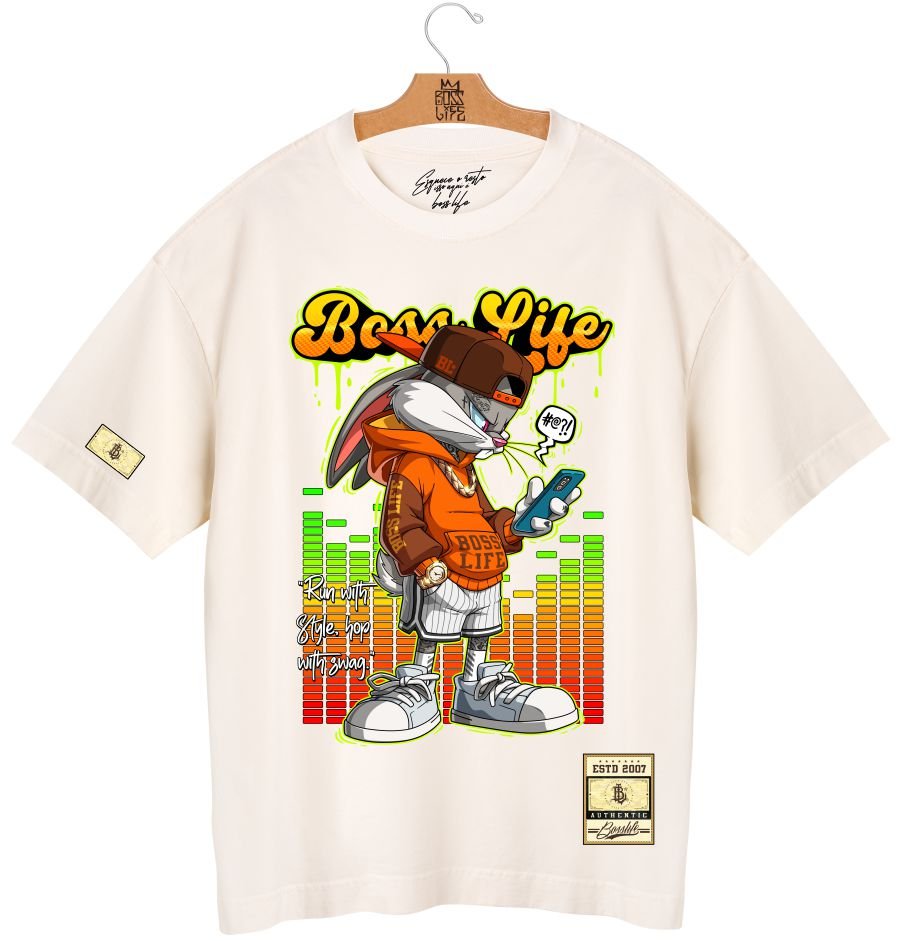 Camiseta Oversized Boss Life Bunny 2