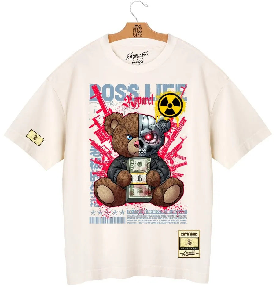 Camiseta Oversized Boss Life Teddy Cyber 3