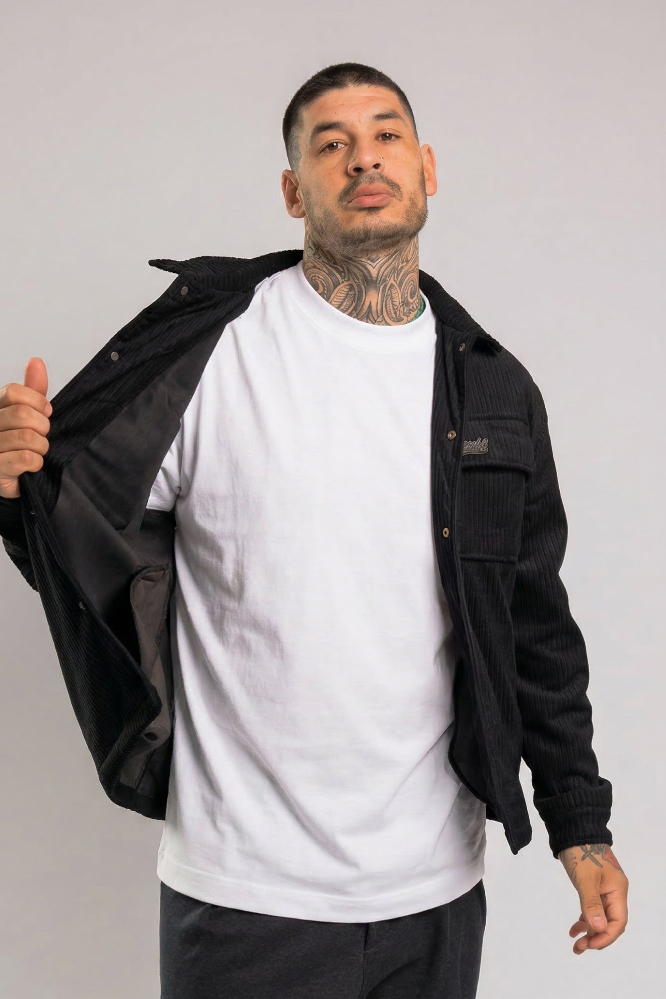 Camisa Forrada Veludo Cotelê Boss Life
