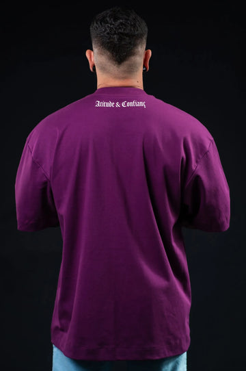 Camiseta Oversized Graffiti Boss Frente e Costas