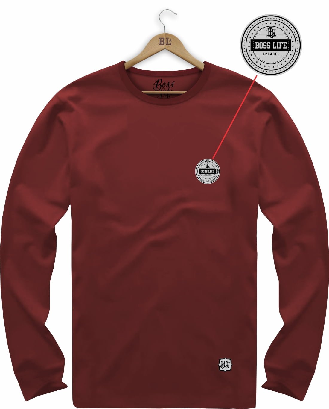 Camiseta Manga Longa Brasão Apparel